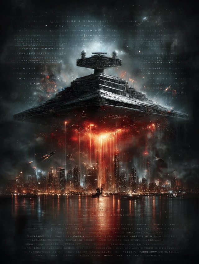 Star Destroyer Artwork Star Wars Movie Poster