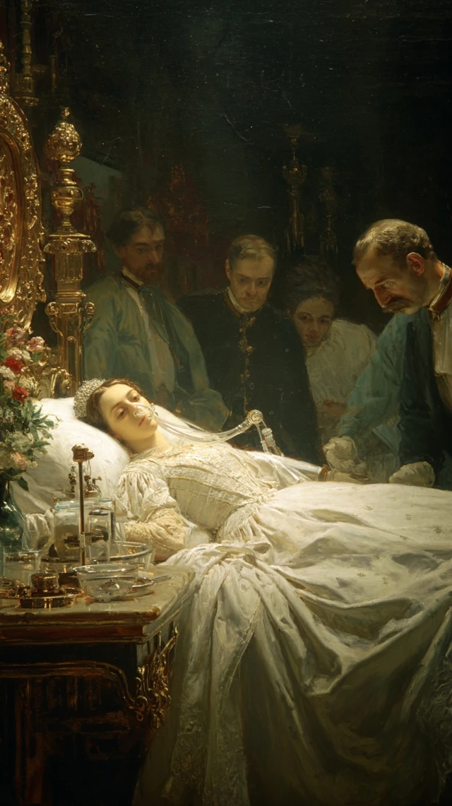 Queen Victoria on Her Deathbed Victorian History