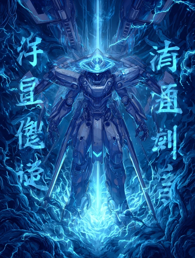 Tech Samurai Mech Illustration