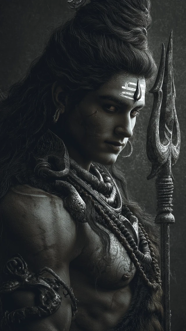 Realistic Portrait of Lord Shiva 16K UHD