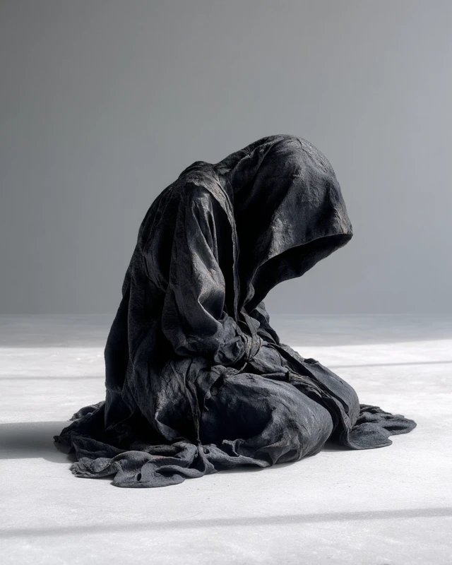 Mourning Garment Fashion Photography Concept