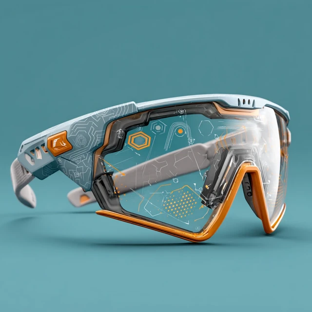 Futuristic Pickleball Goggles AR HeadsUp Display