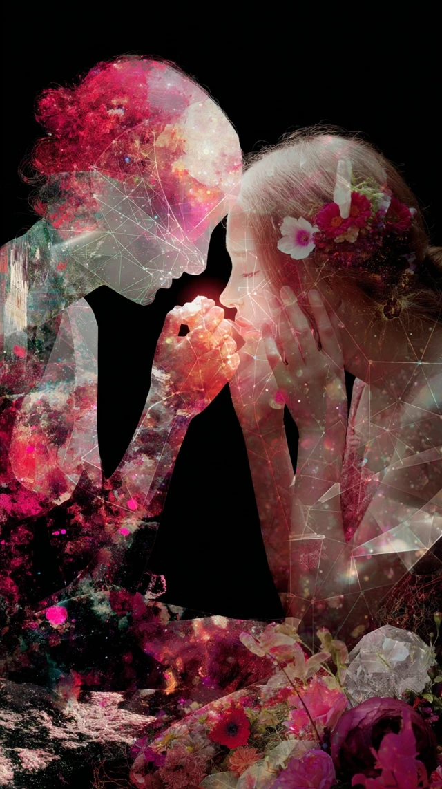 Divine Alien Couple Surreal Garden