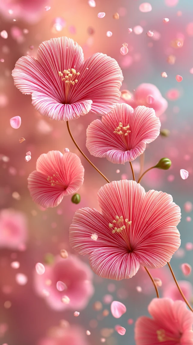 Pink Flower Animation for Social Media
