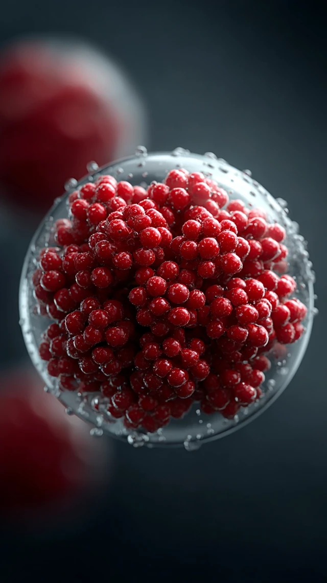 Alien Material on Dark Background Abstract 3D Render