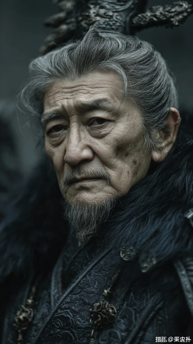 Oriental Elder Portrait Regal and Wise
