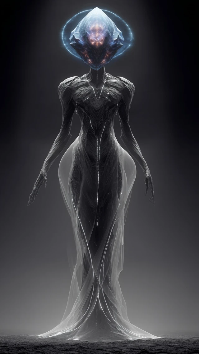 Abstract Alien Being Majestic and Ethereal