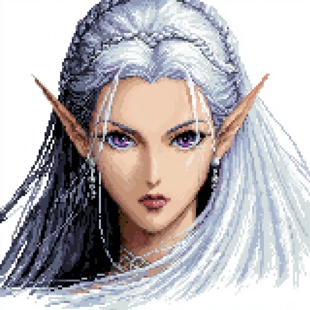Pixel Art Elf Maiden Heroes of Might and Magic