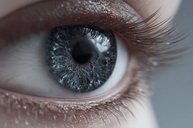 Macro Eye View: Detailed Human Eye Close-up