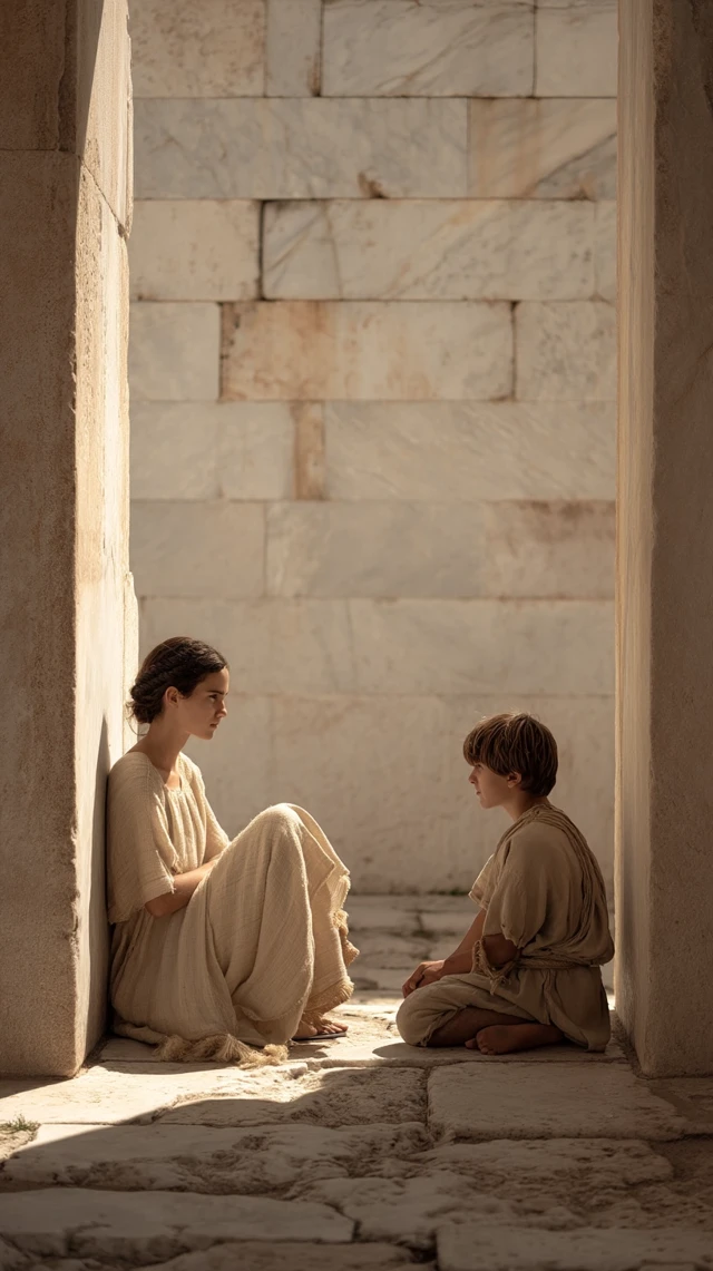 Athenian Youths Cinematic Photo Ancient Greece