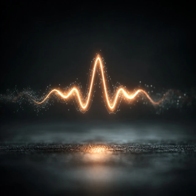 Digital Audio Neon Waveforms Cinematic