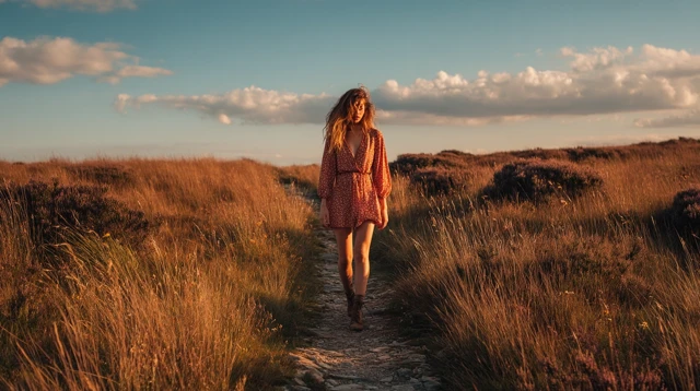 Young Woman in Nature Portrait