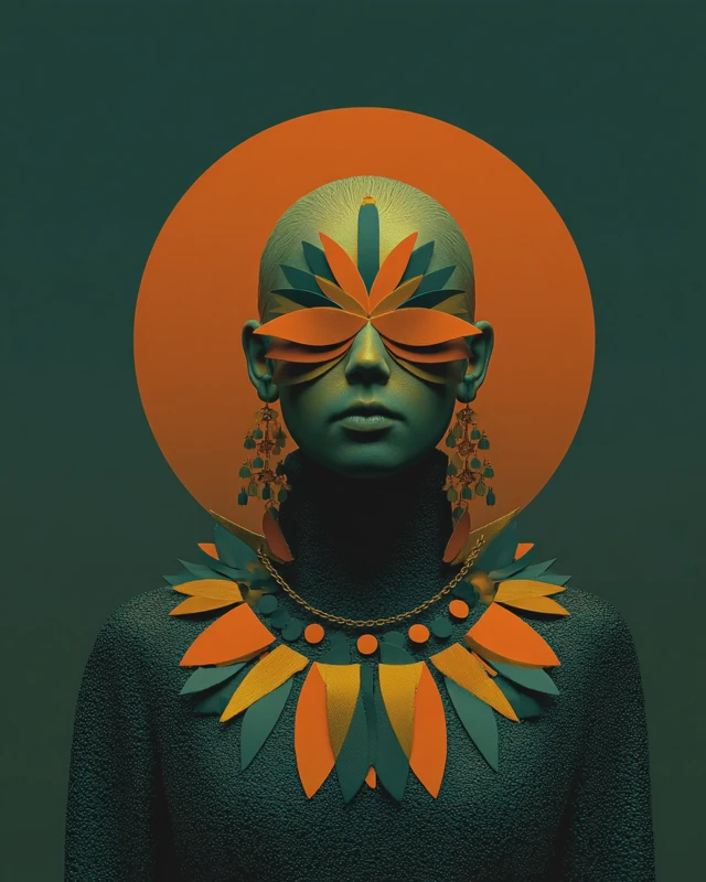 Surreal Fashion Portrait Avant Garde Model