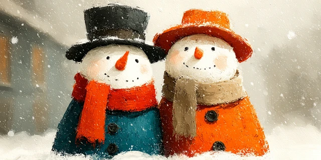 Cute Watercolor Snowman Clipart Winter Wonderland