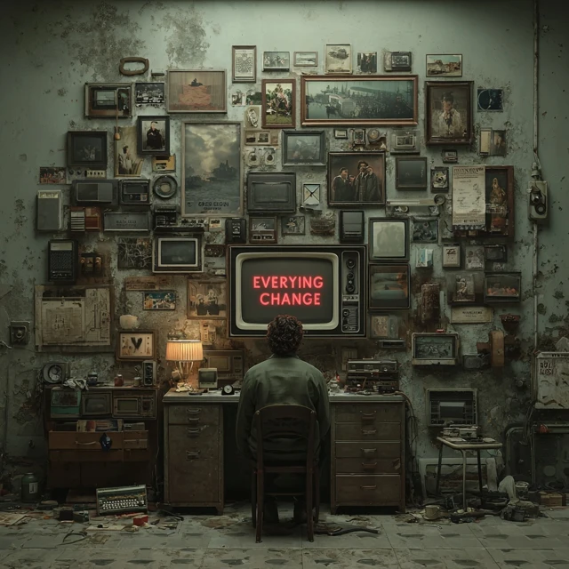 Everything Changed A Man in a Retro Room