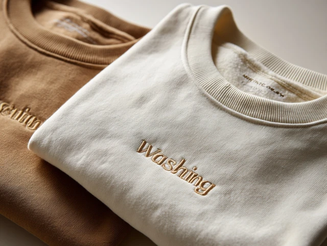 Minimalist Embroidered Sweatshirts Product Photography