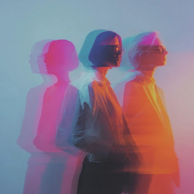 Futuristic Boss Ladies Neon Silhouette
