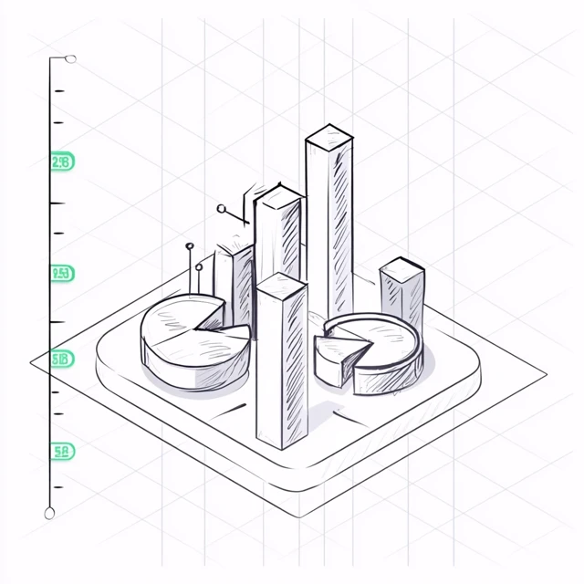 Minimalist Isometric Dashboard Icon Illustration