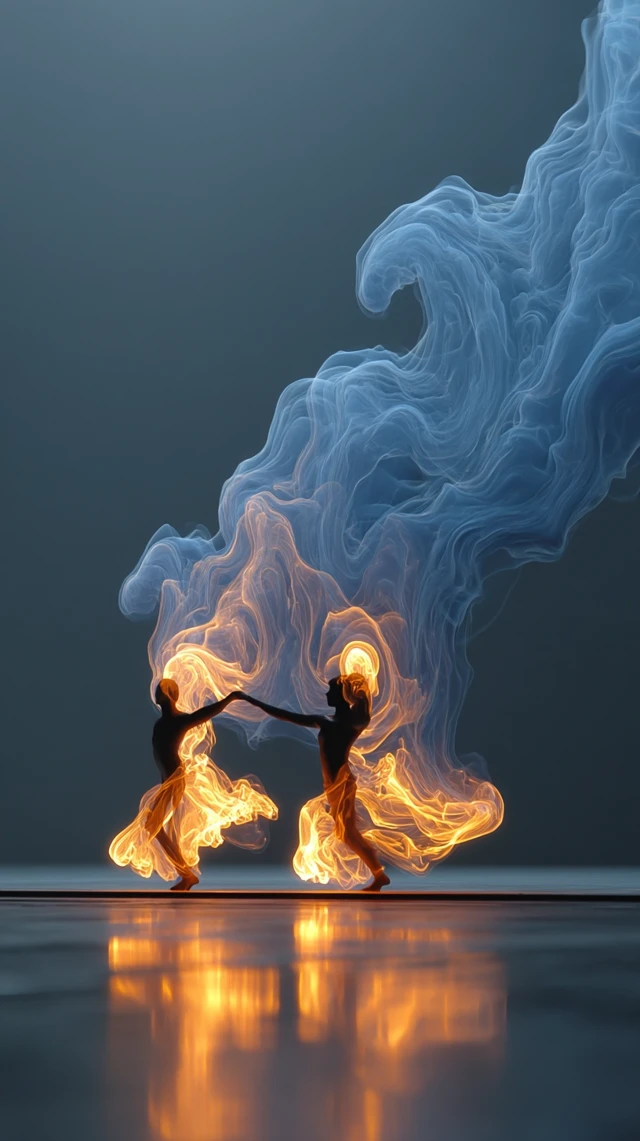 Smoke Dancers Salsa: Abstract Art