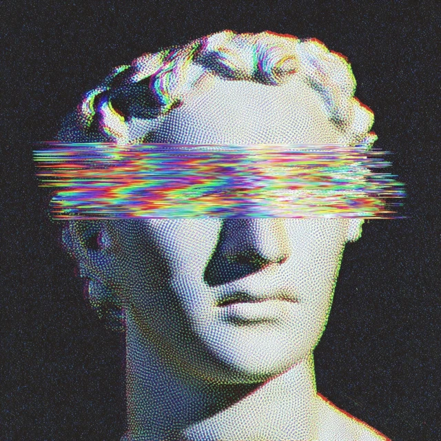 Holographic Portrait Digital Art