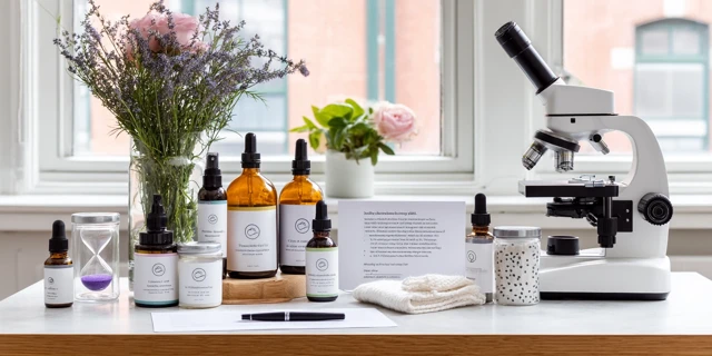 Skincare and Wellness Products in Natural Sunlight