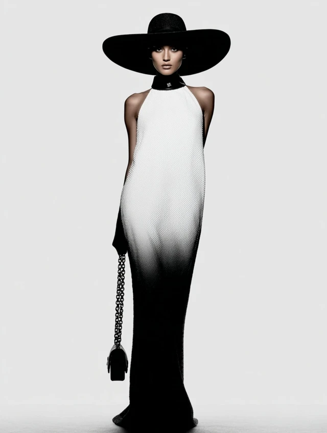 Model Runway Prada Summer Dress Hat Bag 8K