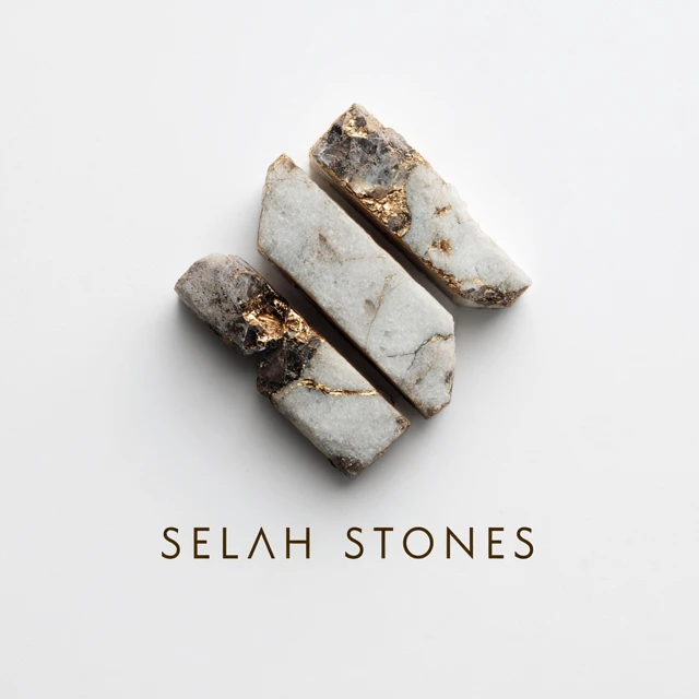 Selah Stones Logo Design Heavenly Light Gold