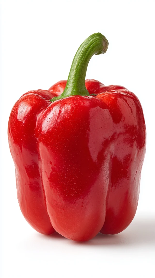 Large Red Pepper Close Up Apple Style