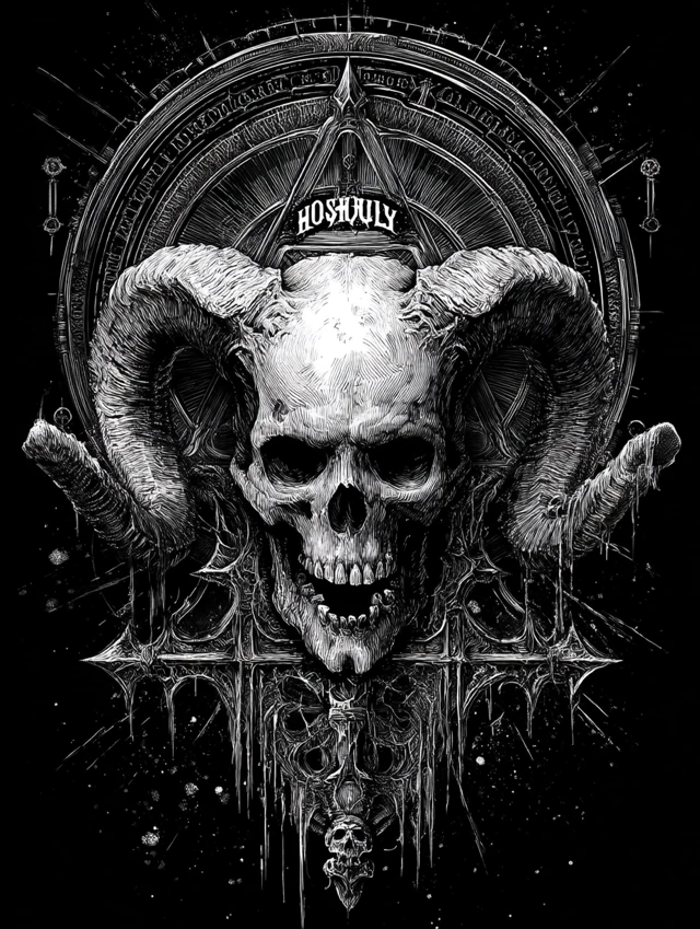 Hell Must Fear Me Unholy TShirt Design by Mark Riddick