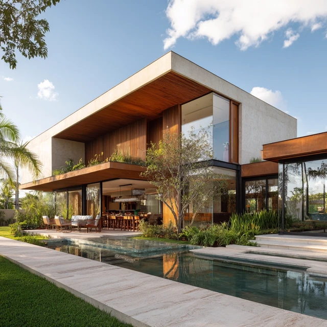 Luxury Villa in Brazil with Pool and Modern Design