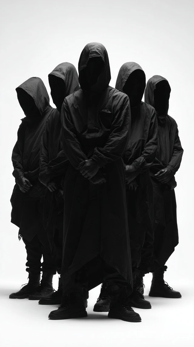 Hooded Figures Silhouette Photography