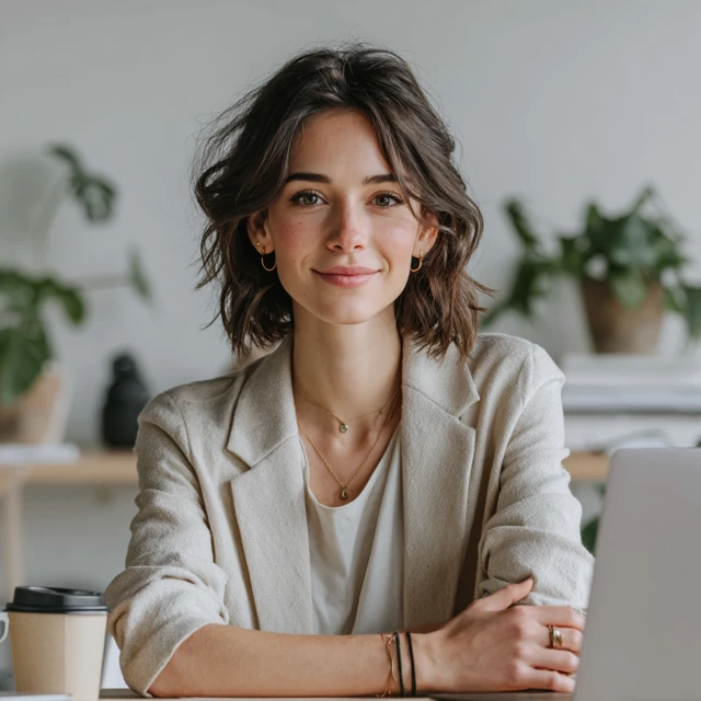Confident Recruiter Portrait Modern Office Setting