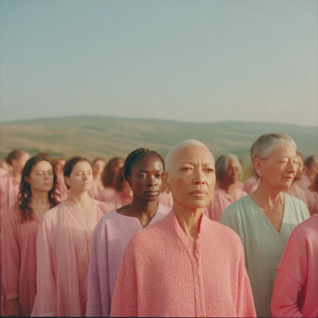 Women in Pink Serene French Countryside Kodak Gold