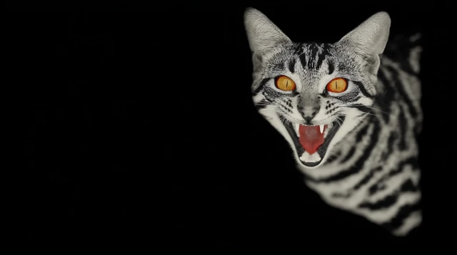 Devious Cat With Two Different Colored Eyes