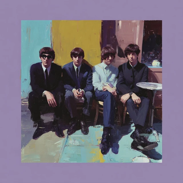 The Beatles Painting Iconic Music Group