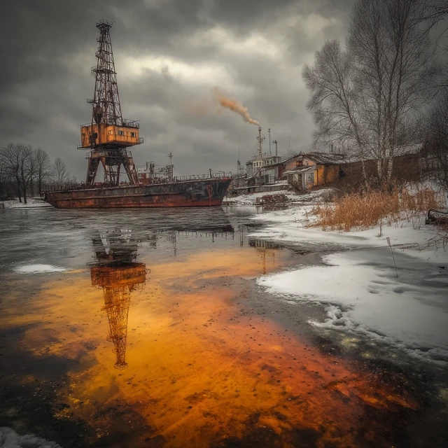 Chernobyl Exclusion Zone Art: Atmospheric Post-Apocalyptic Scene