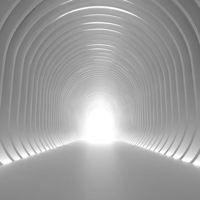 Abstract 3D Tunnel Design White Space