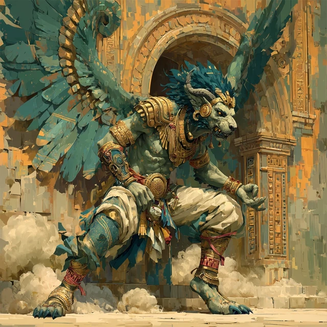 Pazuzu Demonic Deity Digital Painting Ancient Art