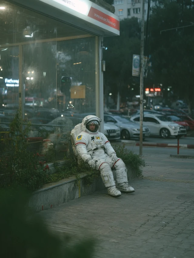 Astronaut in Istanbul Galata Tower Photography