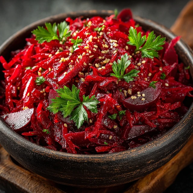Spicy Beet Salad Armenian Cuisine Food Photography