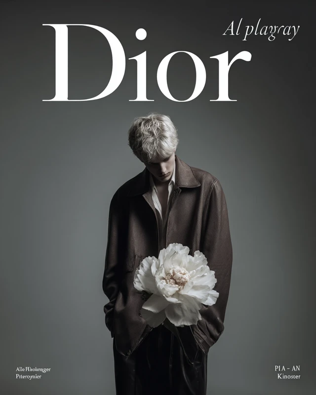 Dior Fashion Editorial with Oversized Jacket