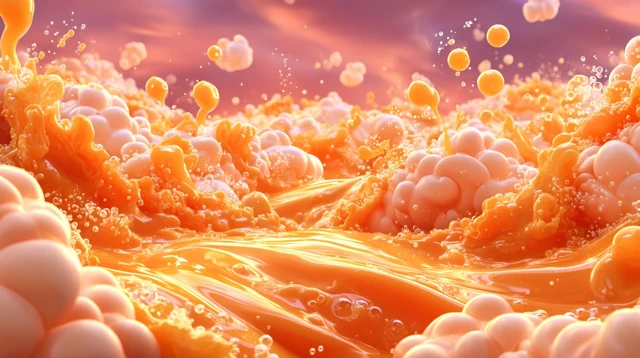 Orange Soda Dreamworld Fantasy Landscape