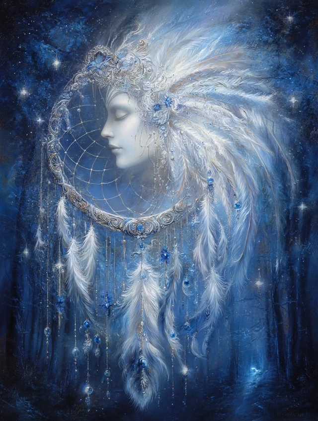 Dreamcatcher Angel Art Celestial Painting