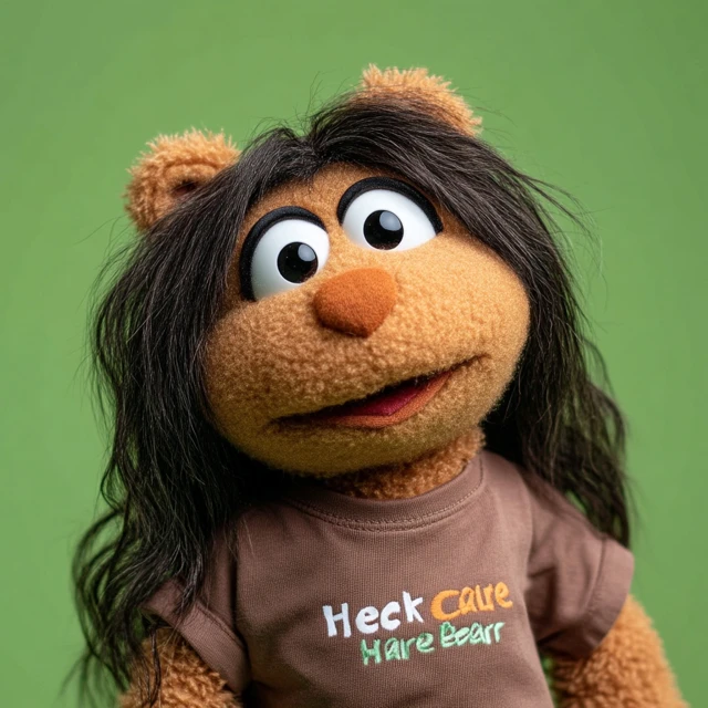 Muppet Style Soft Toy Heck Care Bear