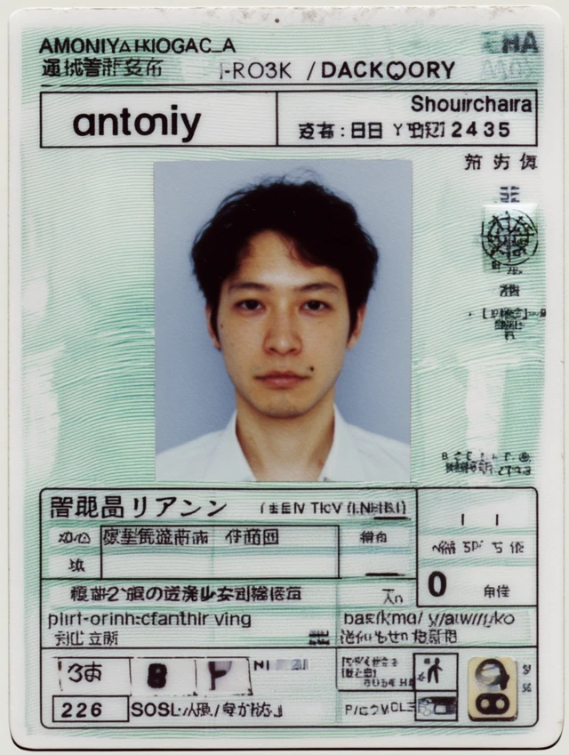 ID Card with Face of Man Anomaly Dock - February 25
