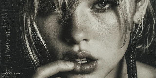 Photorealistic Glamour Portrait with Noir Aesthetic