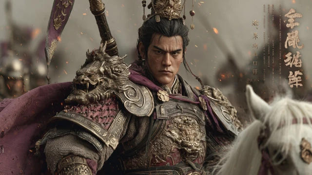 Lu Bu Warrior Portrait Cinematic Battlefield