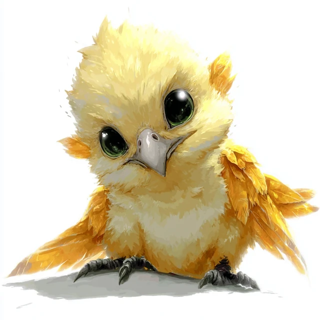 Cute Baby Eagle Portrait High Detail Realistic