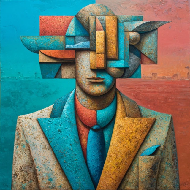 Cubist Portrait Painting