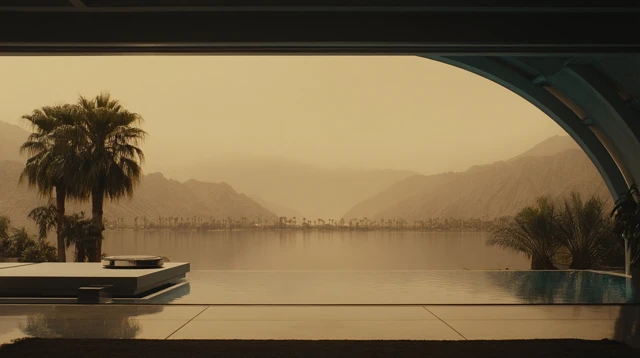 Palm Springs Cyberpunk Futuristic Film Still